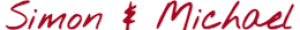 Simon and Michael's signature